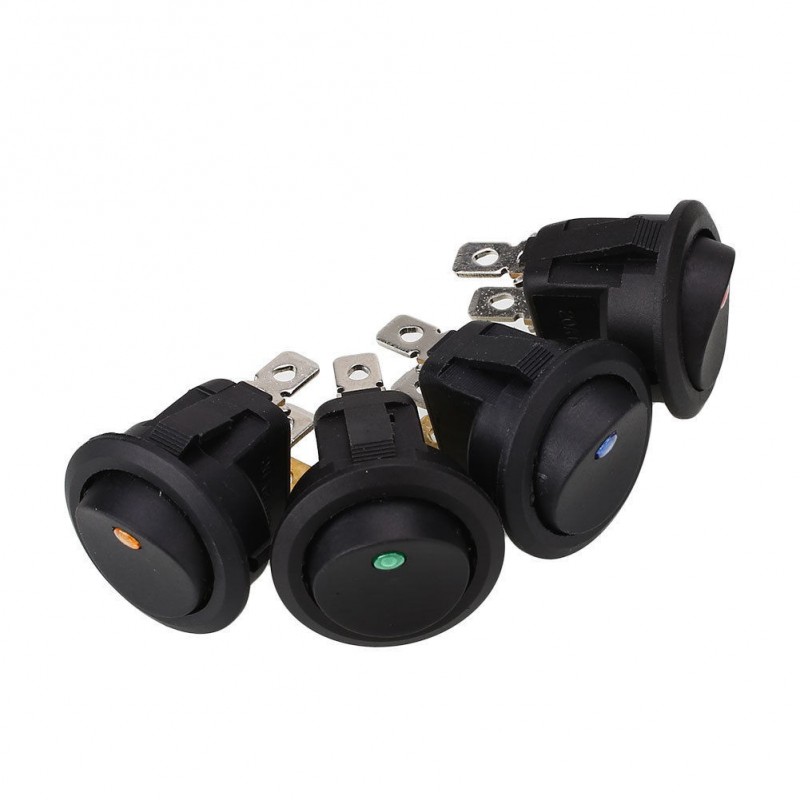 Rocker contact with light 12V
