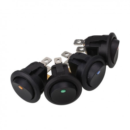 Rocker contact with light 12V